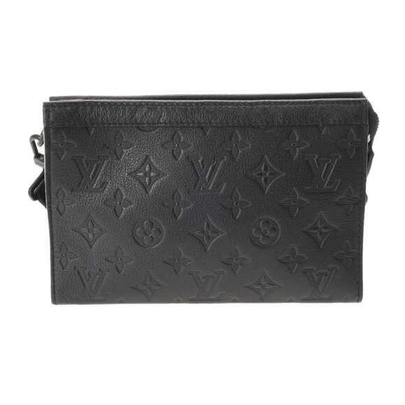 LOUIS VUITTON Monogram shadow gaston wearable wallet Black/Noir - Picture 1 of 12